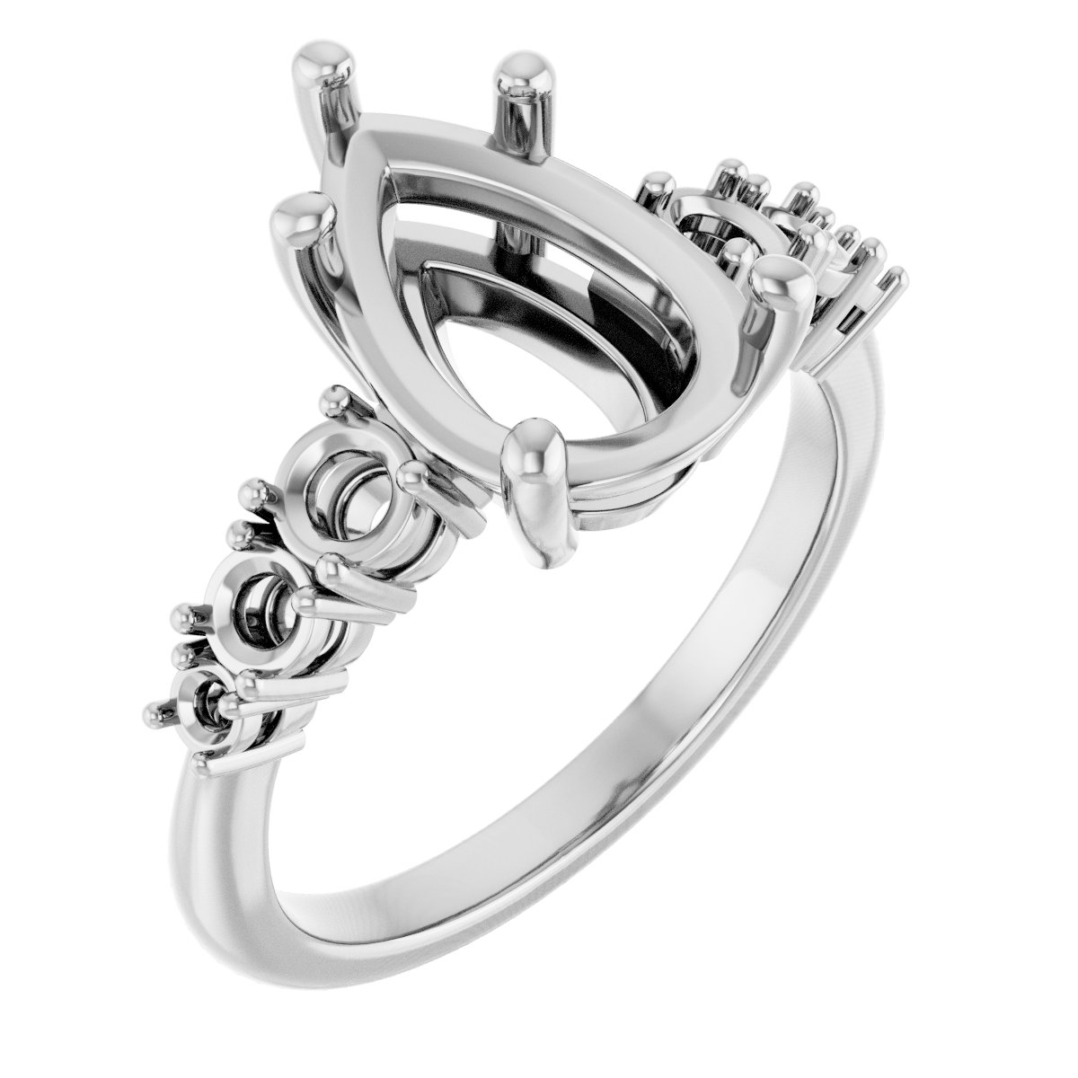 Accented Engagement Ring