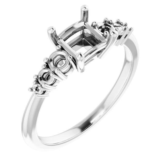 Accented Engagement Ring