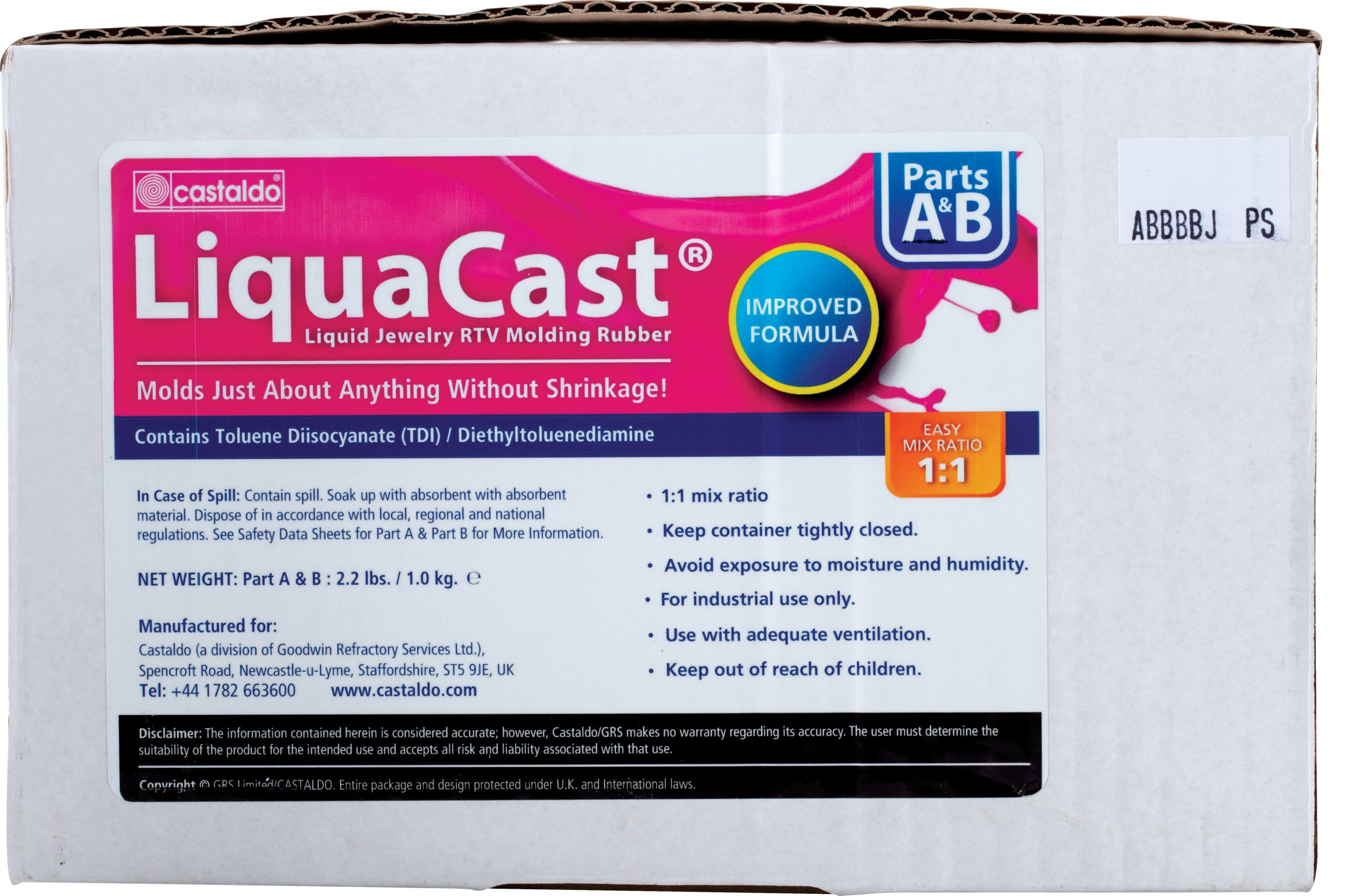Caoutchouc liquide LiquaCast pour la création de moules, Castaldo 