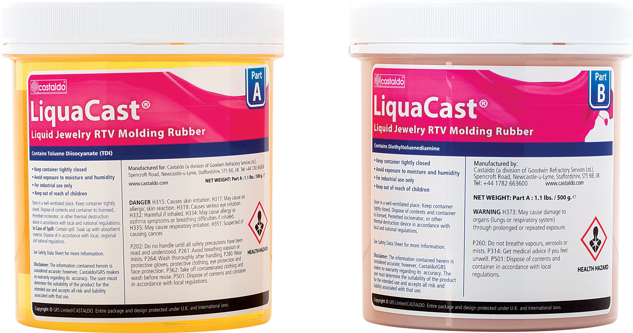 Caucho Líquido Liquacast Para La Fabricacion De Moldes, Castaldo 