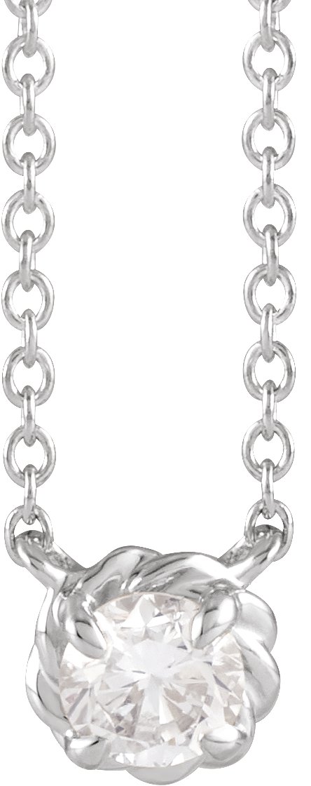 Claw-Prong Rope Necklace or Center