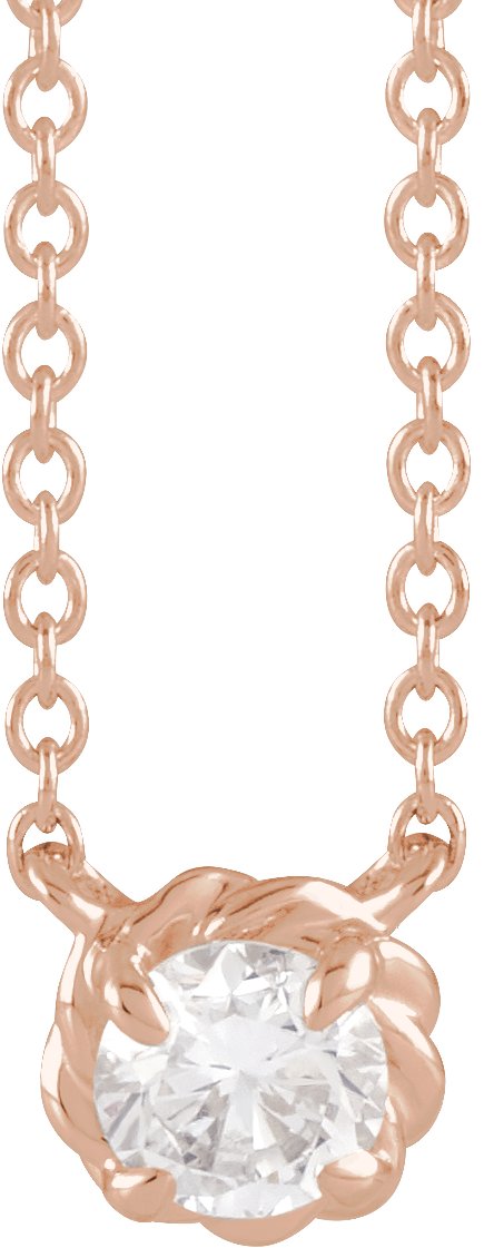 Claw-Prong Rope Necklace or Center